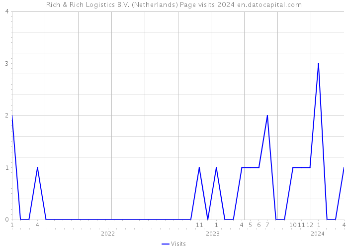 Rich & Rich Logistics B.V. (Netherlands) Page visits 2024 