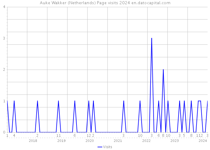 Auke Wakker (Netherlands) Page visits 2024 