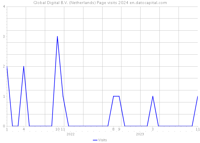 Global Digital B.V. (Netherlands) Page visits 2024 