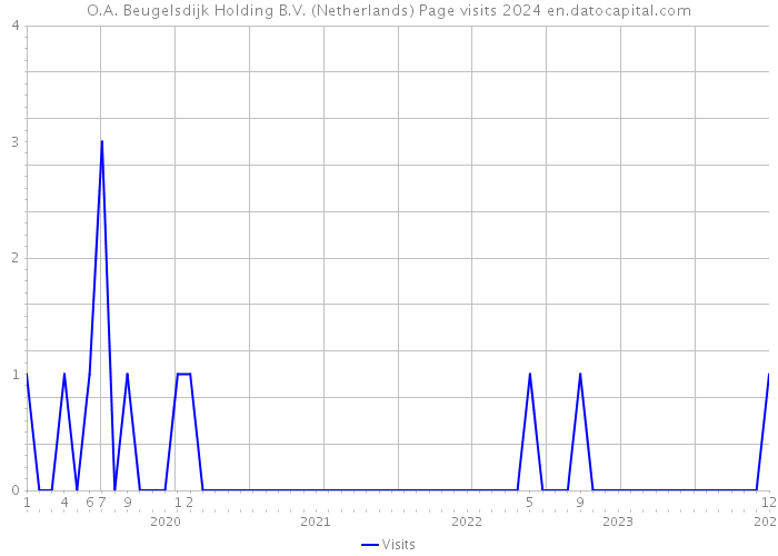 O.A. Beugelsdijk Holding B.V. (Netherlands) Page visits 2024 