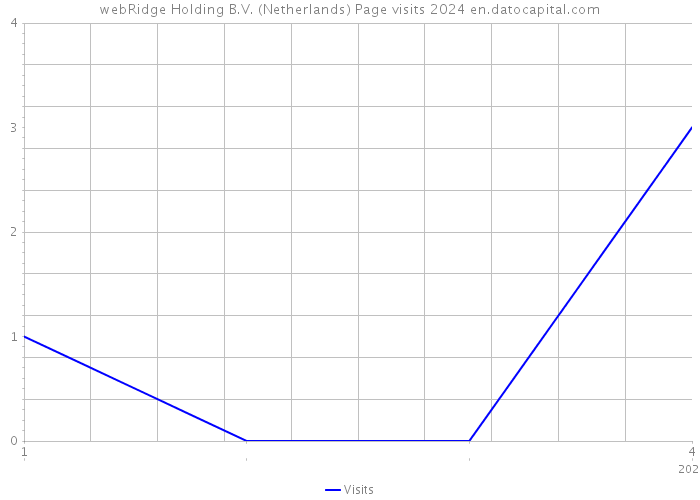 webRidge Holding B.V. (Netherlands) Page visits 2024 