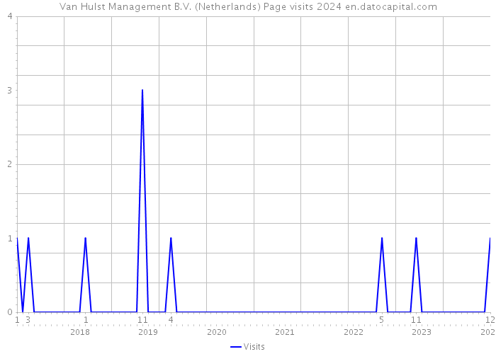 Van Hulst Management B.V. (Netherlands) Page visits 2024 