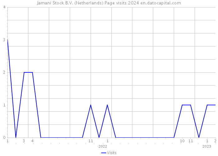 Jamani Stock B.V. (Netherlands) Page visits 2024 