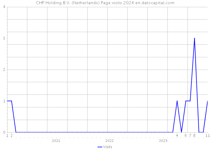 CHP Holding B.V. (Netherlands) Page visits 2024 