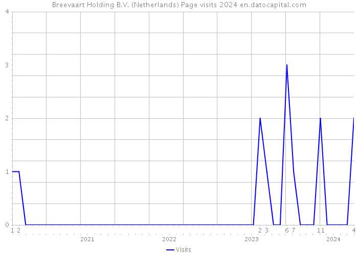 Breevaart Holding B.V. (Netherlands) Page visits 2024 
