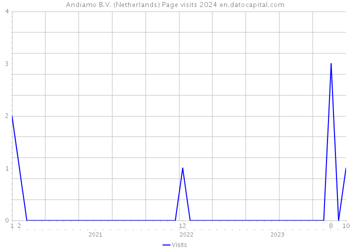 Andiamo B.V. (Netherlands) Page visits 2024 