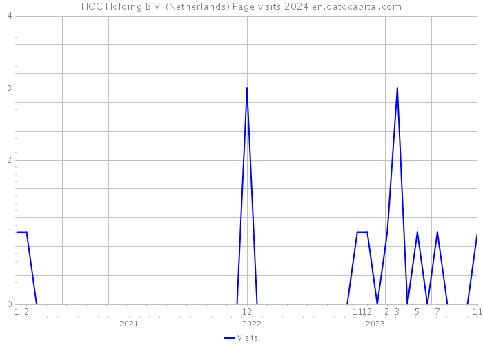 HOC Holding B.V. (Netherlands) Page visits 2024 