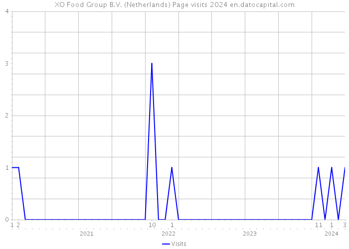XO Food Group B.V. (Netherlands) Page visits 2024 