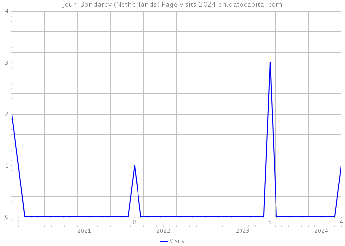 Jouri Bondarev (Netherlands) Page visits 2024 