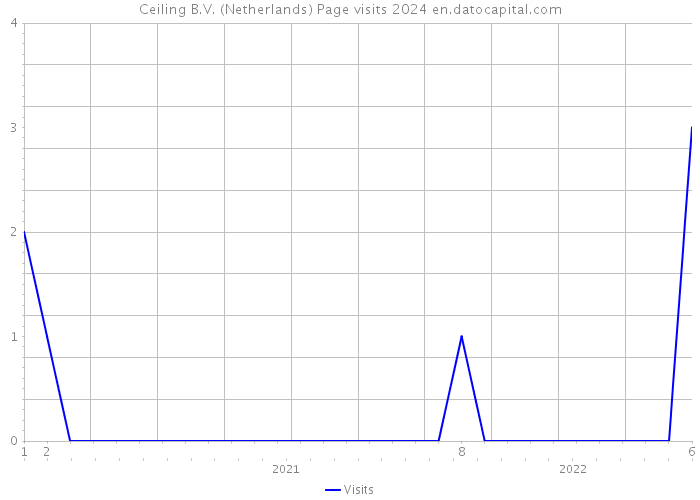 Ceiling B.V. (Netherlands) Page visits 2024 