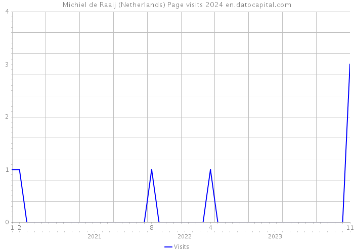 Michiel de Raaij (Netherlands) Page visits 2024 