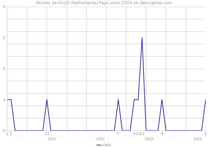 Wouter de Kruijf (Netherlands) Page visits 2024 