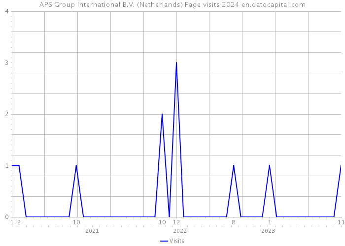 APS Group International B.V. (Netherlands) Page visits 2024 