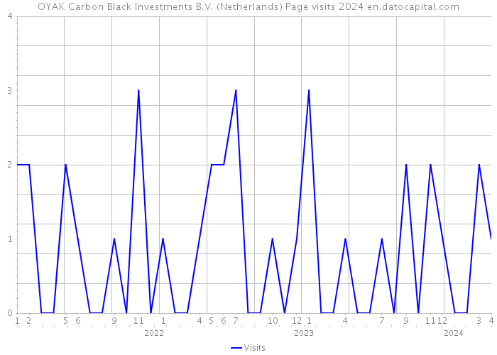 OYAK Carbon Black Investments B.V. (Netherlands) Page visits 2024 