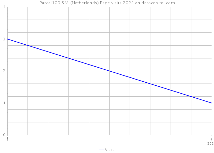 Parcel100 B.V. (Netherlands) Page visits 2024 