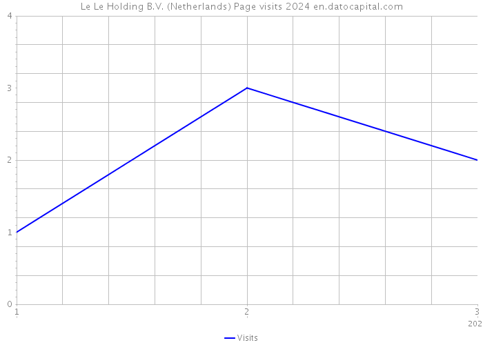 Le Le Holding B.V. (Netherlands) Page visits 2024 