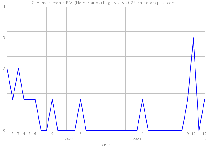CLV Investments B.V. (Netherlands) Page visits 2024 