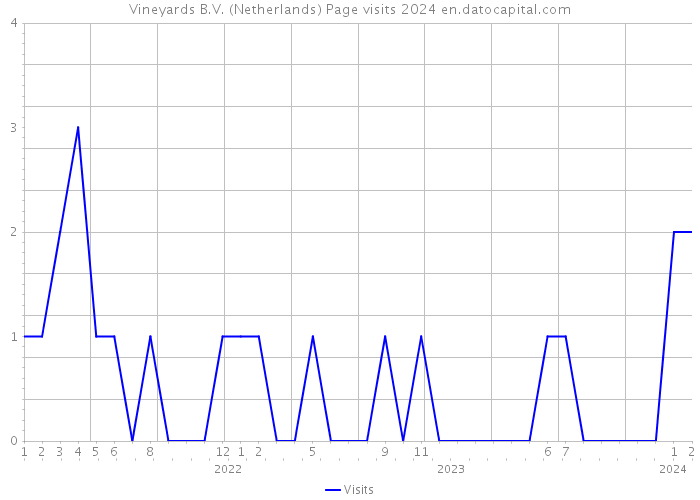 Vineyards B.V. (Netherlands) Page visits 2024 