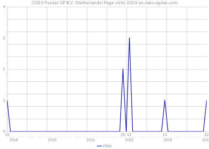 CCE II Feeder GP B.V. (Netherlands) Page visits 2024 