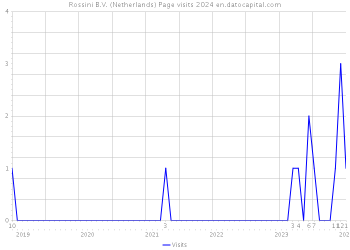 Rossini B.V. (Netherlands) Page visits 2024 