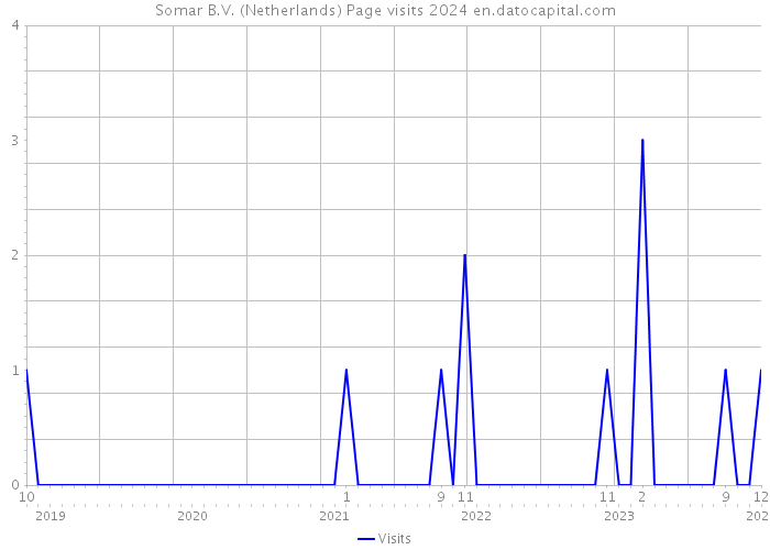 Somar B.V. (Netherlands) Page visits 2024 