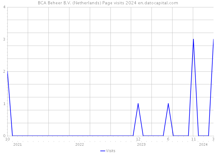 BCA Beheer B.V. (Netherlands) Page visits 2024 