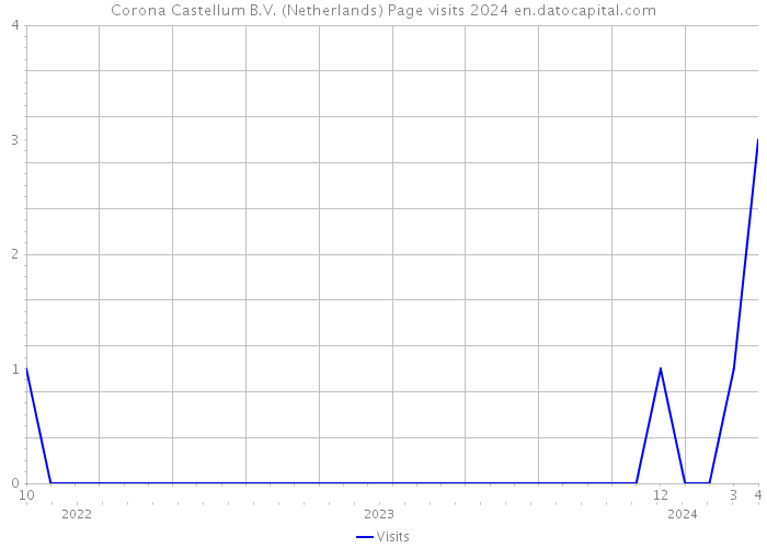 Corona Castellum B.V. (Netherlands) Page visits 2024 