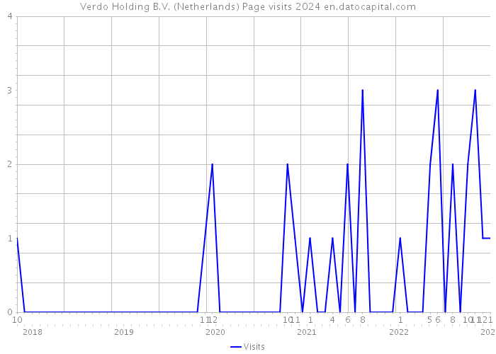 Verdo Holding B.V. (Netherlands) Page visits 2024 