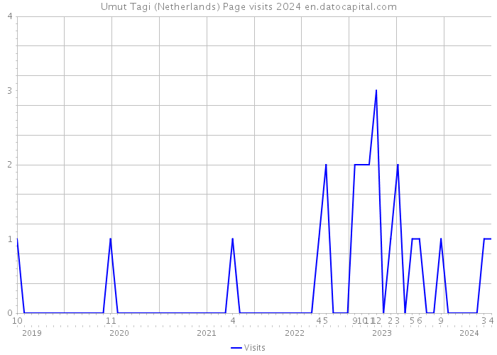 Umut Tagi (Netherlands) Page visits 2024 