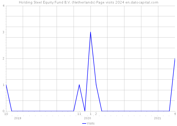 Holding Steel Equity Fund B.V. (Netherlands) Page visits 2024 