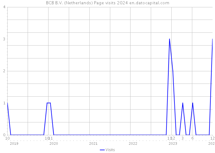 BCB B.V. (Netherlands) Page visits 2024 