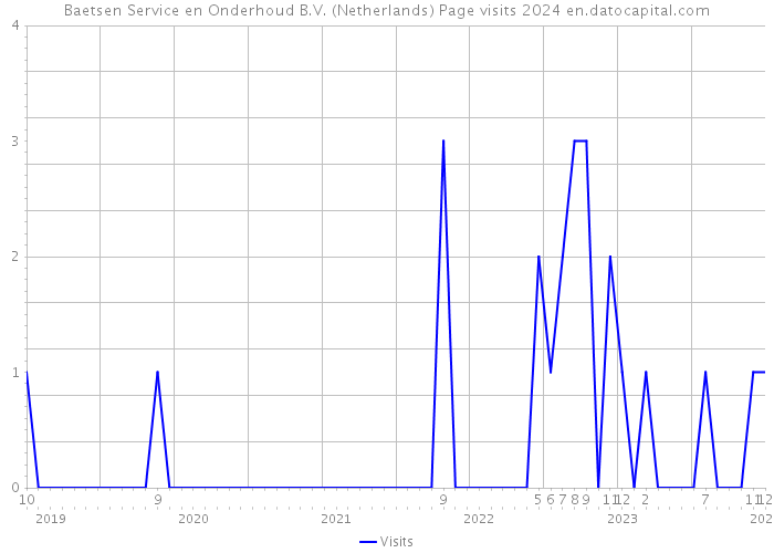 Baetsen Service en Onderhoud B.V. (Netherlands) Page visits 2024 