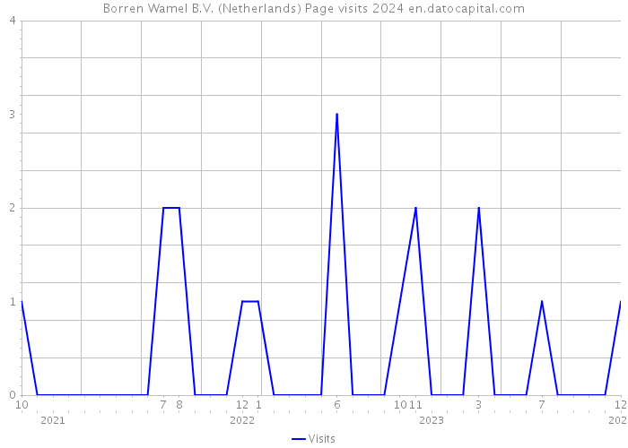 Borren Wamel B.V. (Netherlands) Page visits 2024 