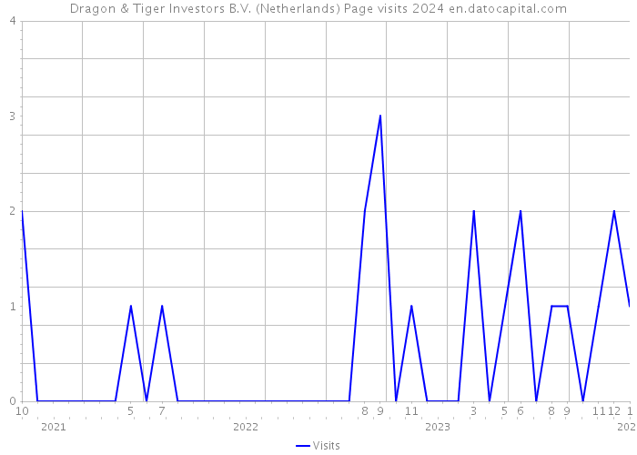 Dragon & Tiger Investors B.V. (Netherlands) Page visits 2024 