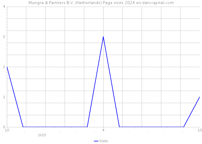 Mungra & Partners B.V. (Netherlands) Page visits 2024 