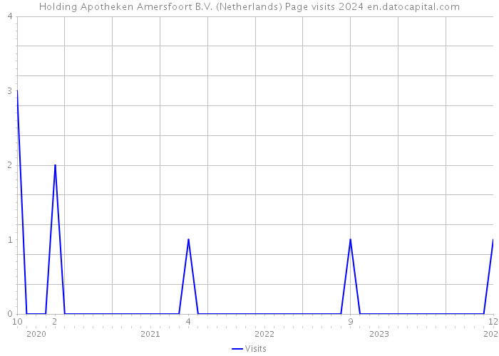 Holding Apotheken Amersfoort B.V. (Netherlands) Page visits 2024 
