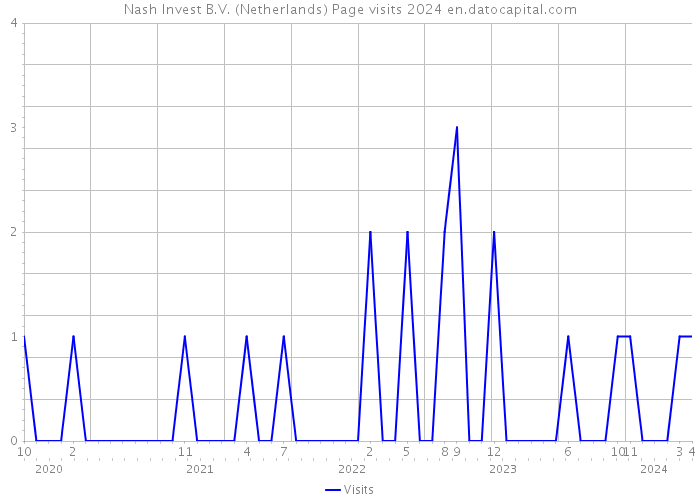 Nash Invest B.V. (Netherlands) Page visits 2024 