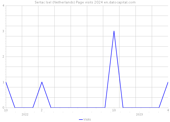 Sertac Isel (Netherlands) Page visits 2024 