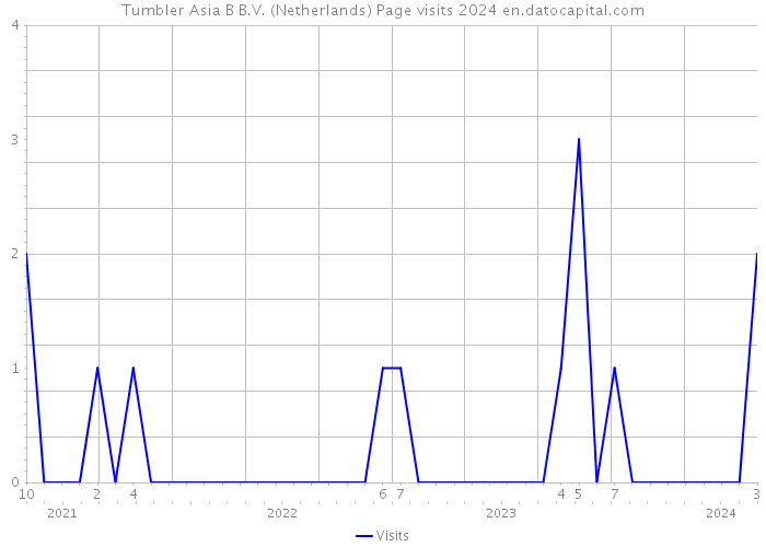 Tumbler Asia B B.V. (Netherlands) Page visits 2024 