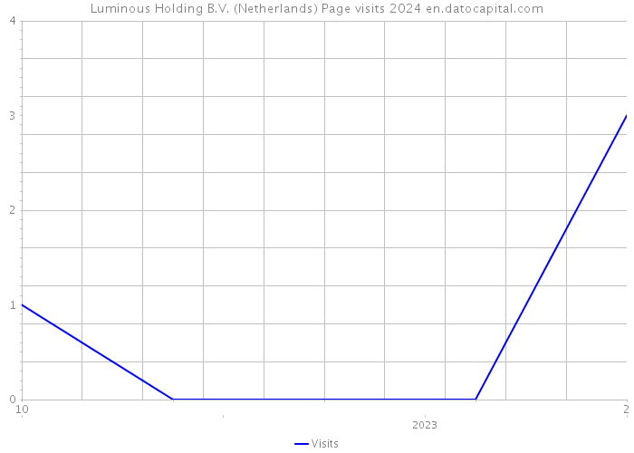 Luminous Holding B.V. (Netherlands) Page visits 2024 