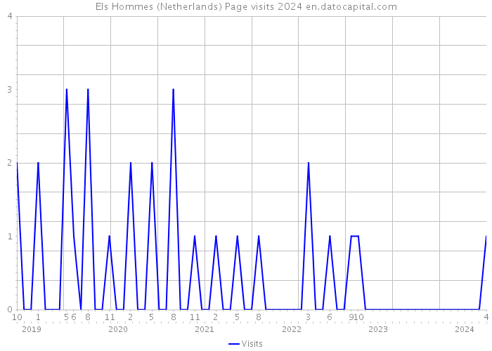 Els Hommes (Netherlands) Page visits 2024 