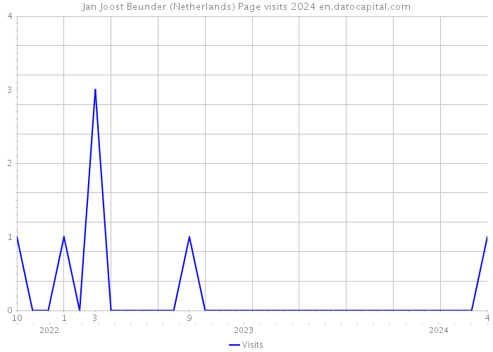 Jan Joost Beunder (Netherlands) Page visits 2024 