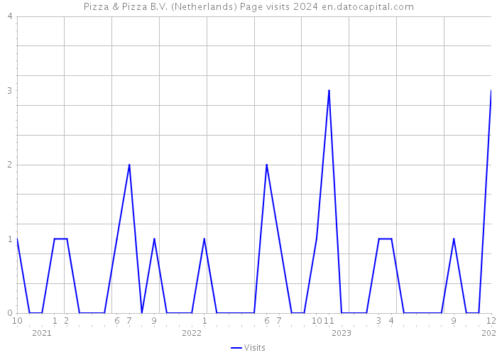 Pizza & Pizza B.V. (Netherlands) Page visits 2024 