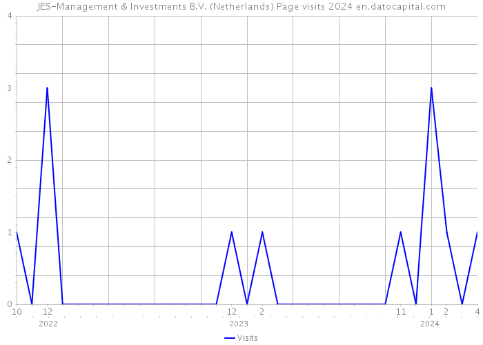 JES-Management & Investments B.V. (Netherlands) Page visits 2024 