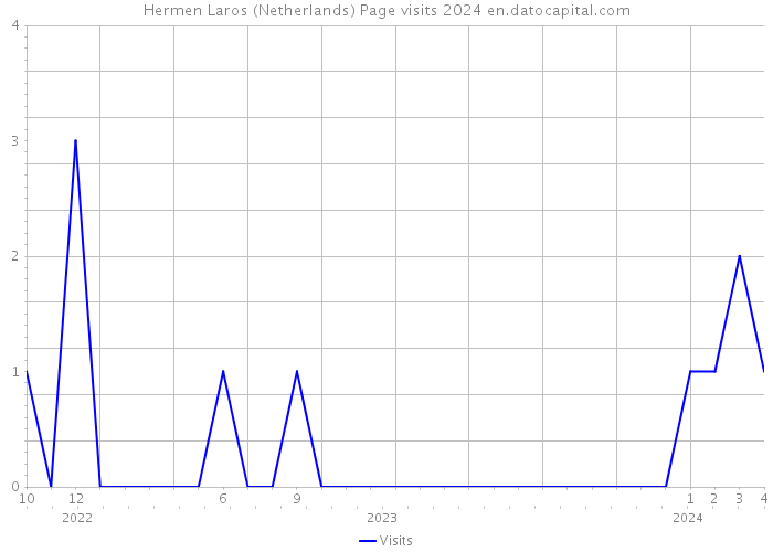 Hermen Laros (Netherlands) Page visits 2024 