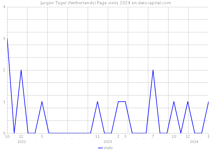 Jurgen Tegel (Netherlands) Page visits 2024 