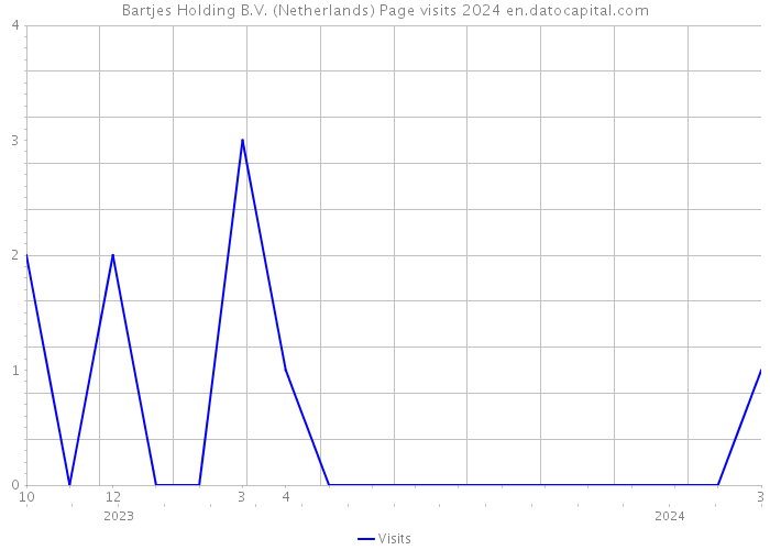 Bartjes Holding B.V. (Netherlands) Page visits 2024 