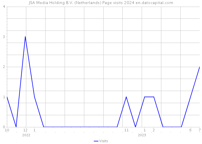 JSA Media Holding B.V. (Netherlands) Page visits 2024 