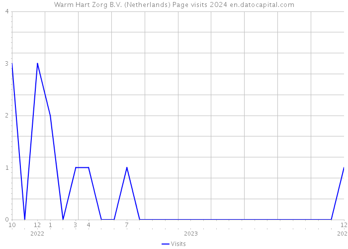 Warm Hart Zorg B.V. (Netherlands) Page visits 2024 