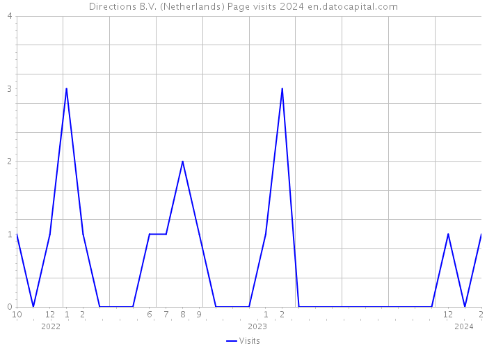 Directions B.V. (Netherlands) Page visits 2024 